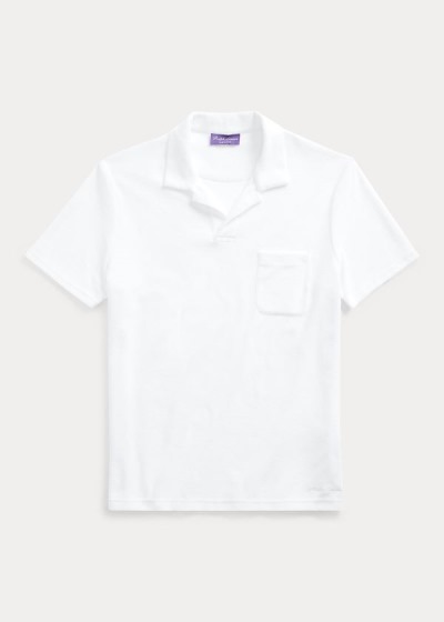 Ralph Lauren Custom Slim Fit Terry Polo Herre Danmark (RVJOU1042)